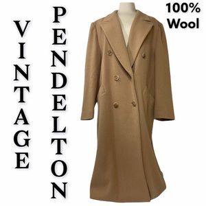 Pendleton Tan Wool Pea Coat